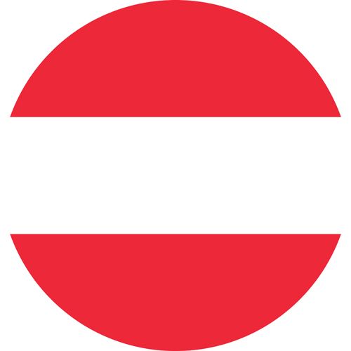 The Austrian flag red with a white line in the middle