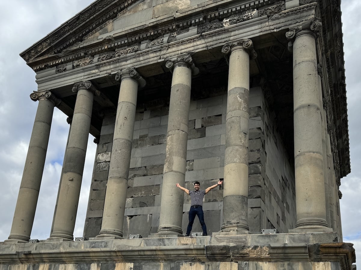 The Greco-Roman Garni Temple in Armenia.