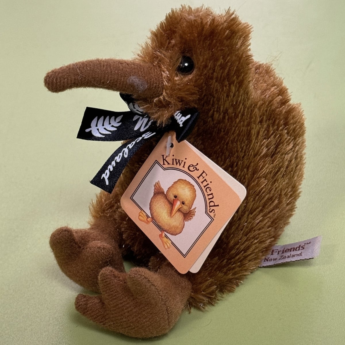Cute kiwi bird cuddly toy.
