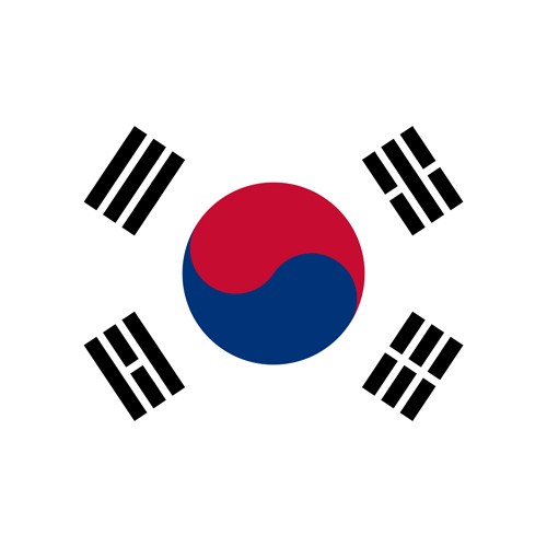 South Korea round flag